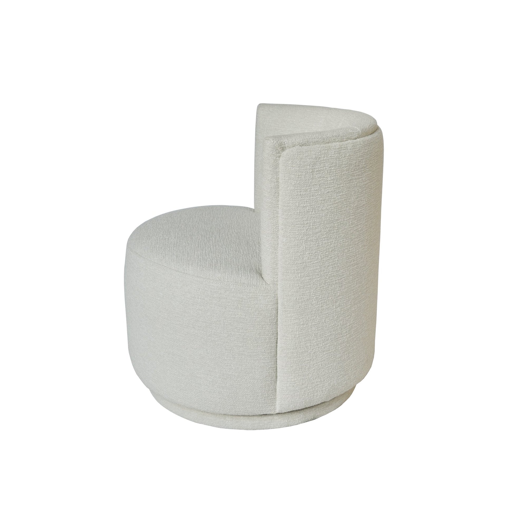 Coco Petit Swivel Chair - Textured Pearl-abc