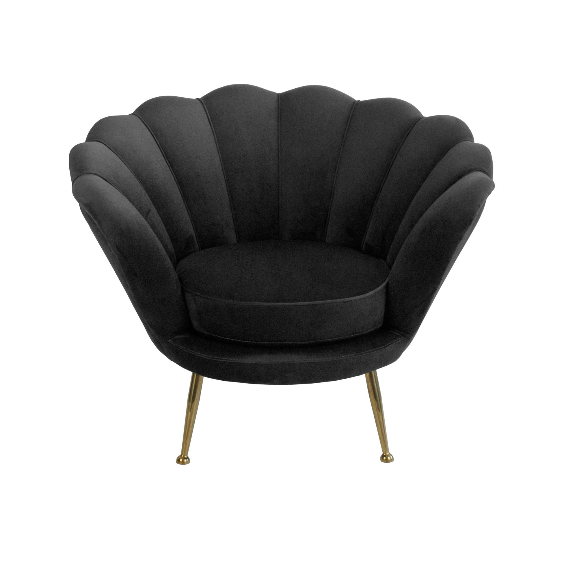 Black Shell Armchair-abc