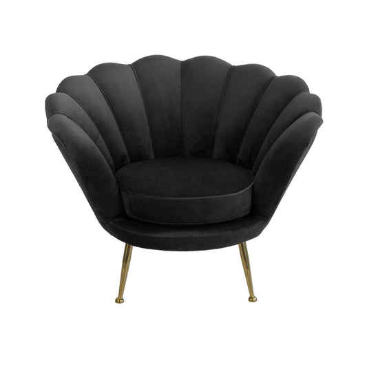 Black Shell Armchair-abc