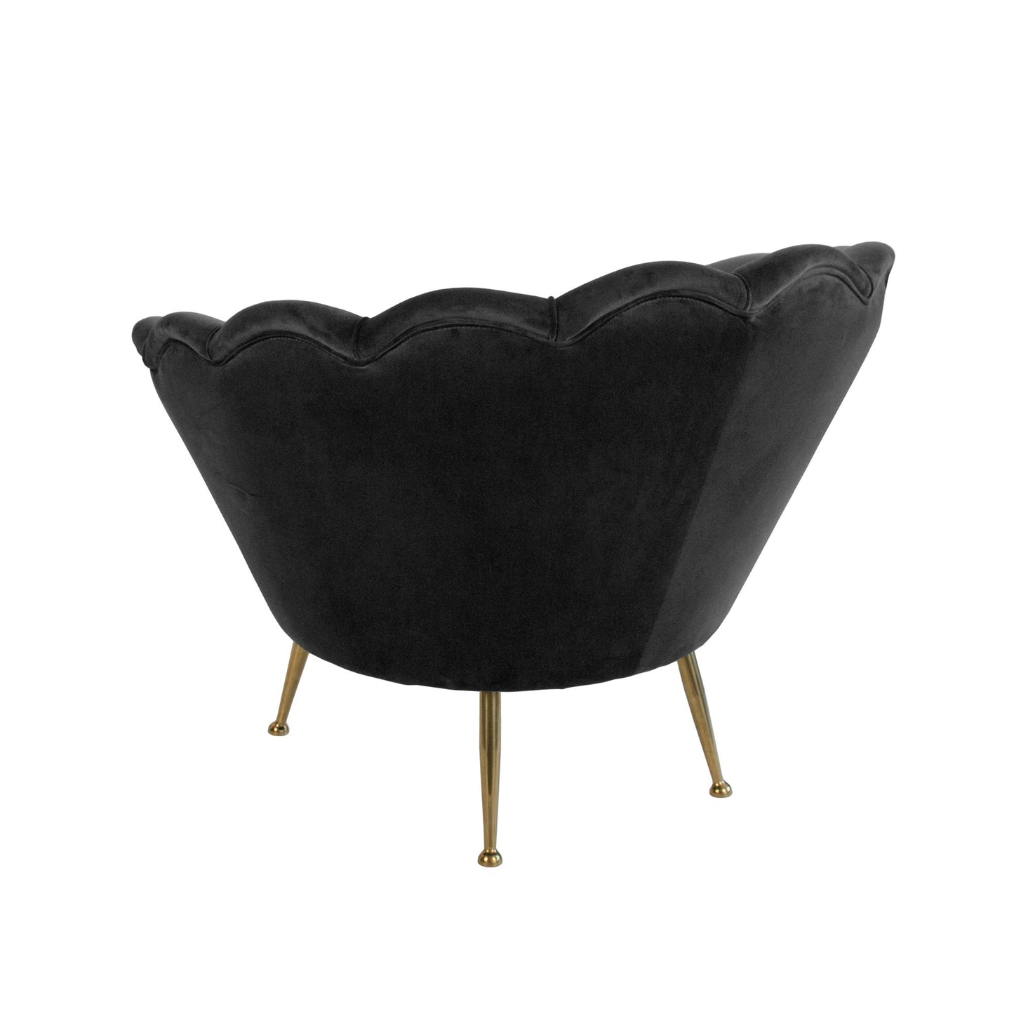 Black Shell Armchair-abc