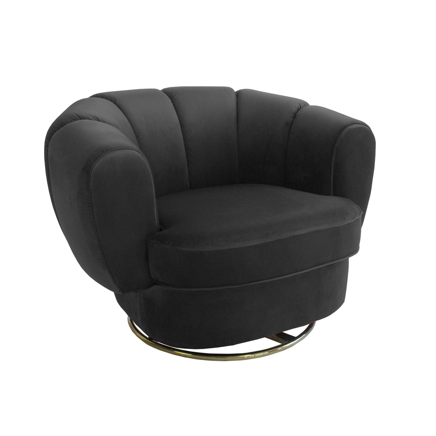 Siena Swivel Chair - Black-abc