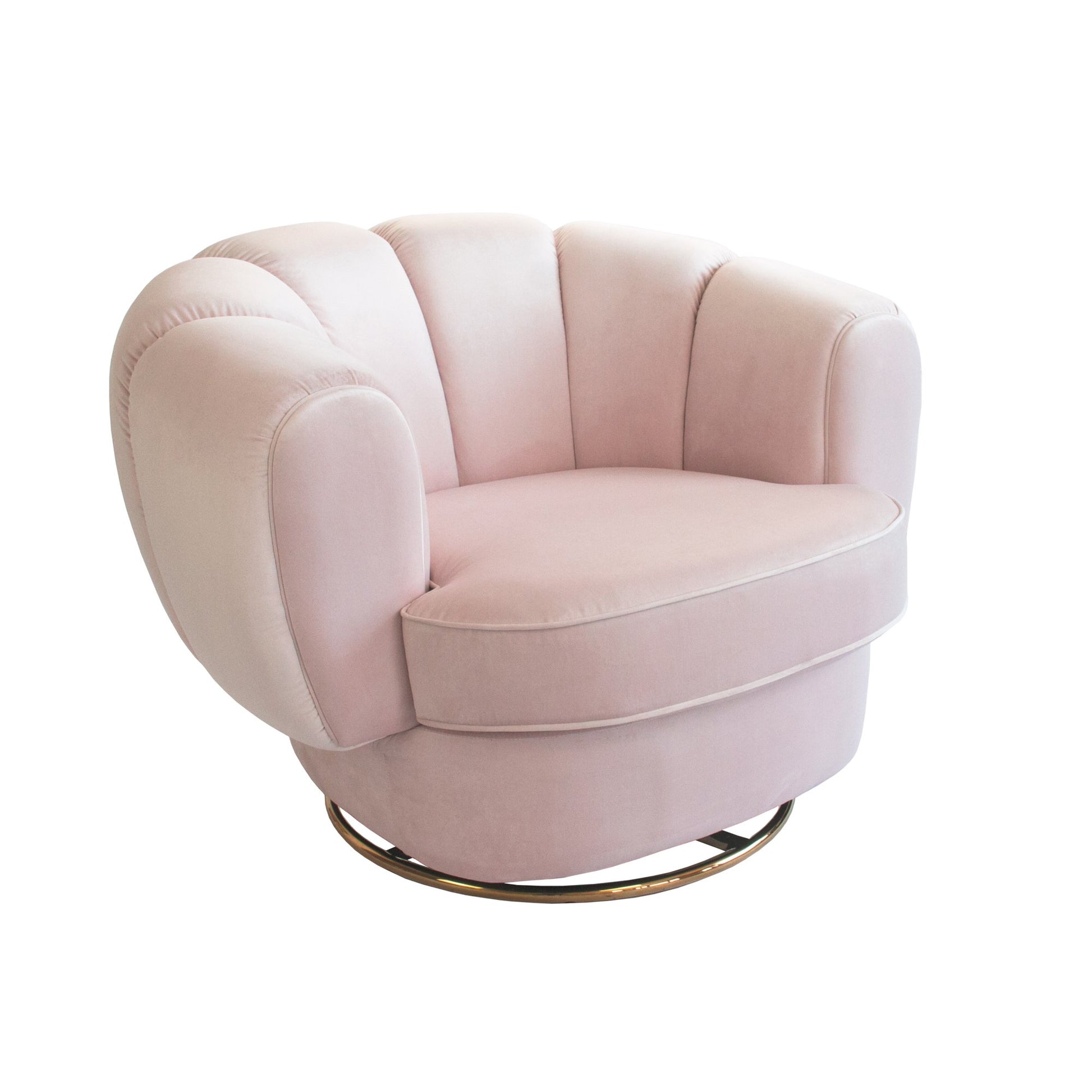 Siena Swivel Chair - Rose Water-abc