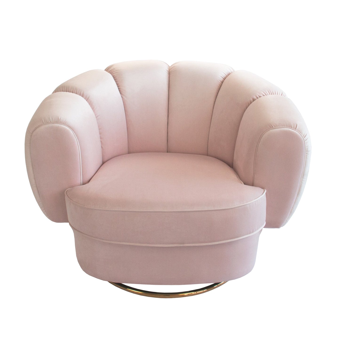Siena Swivel Chair - Rose Water-abc