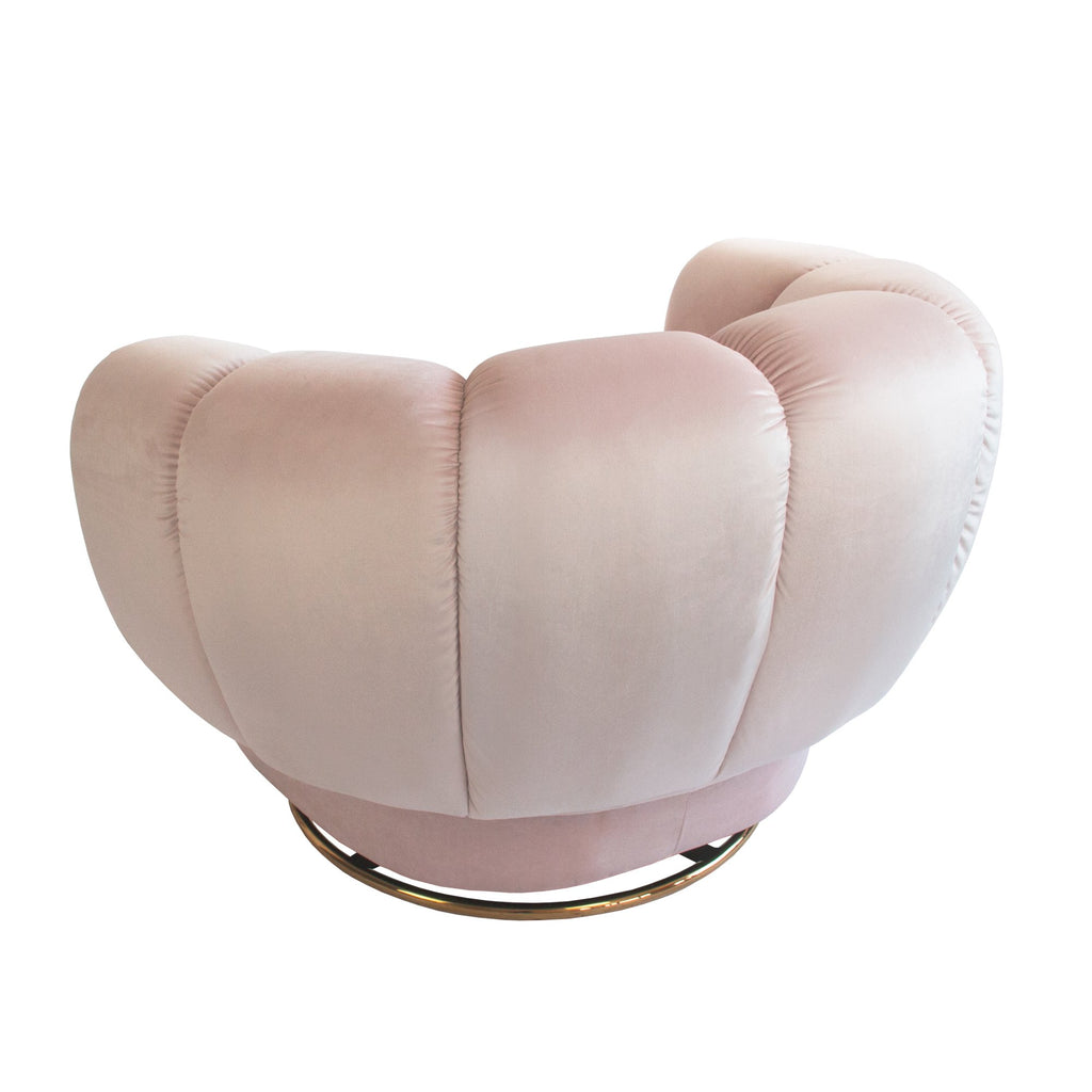 Siena Swivel Chair - Rose Water-abc
