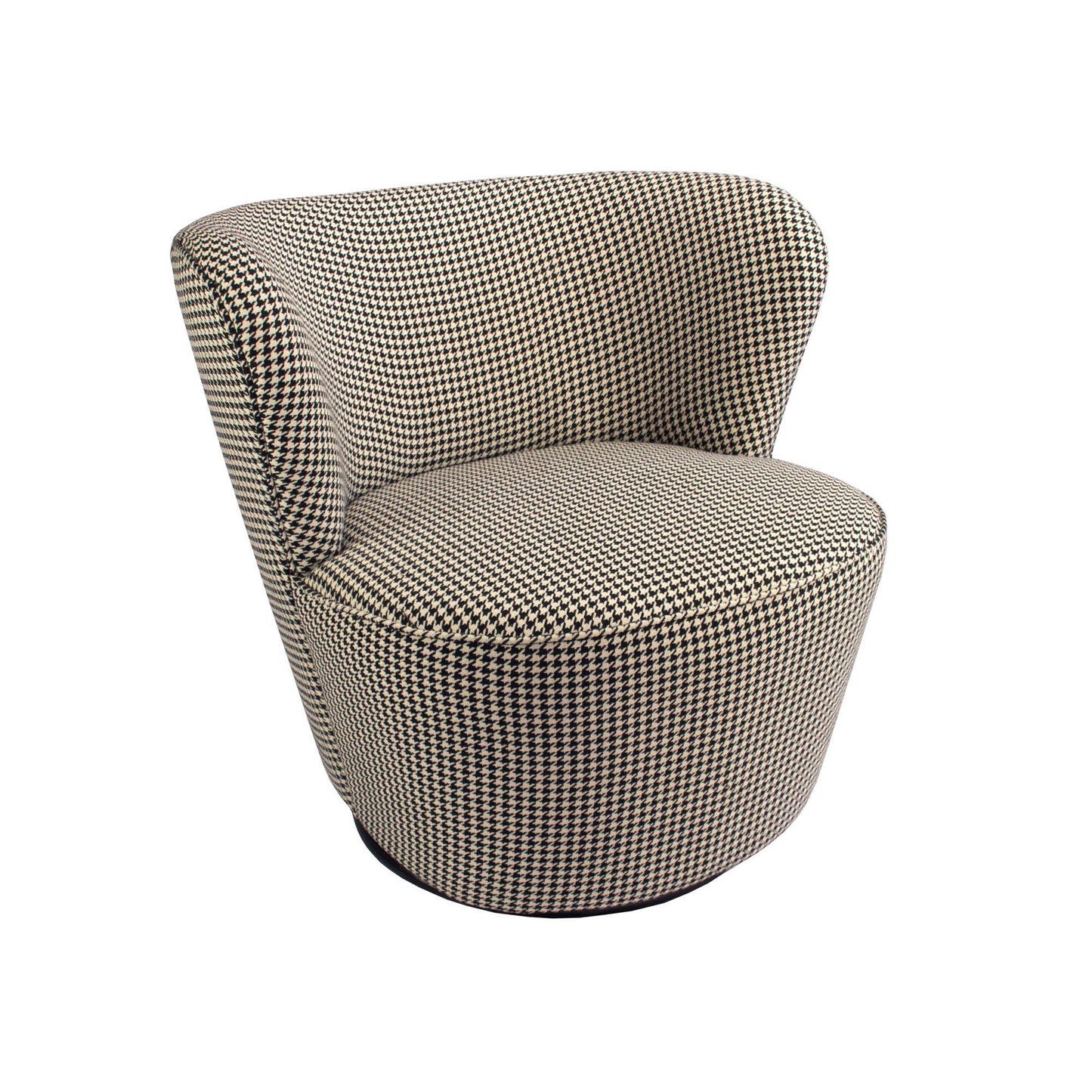 Coco Swivel Chair - Houndstooth-abc