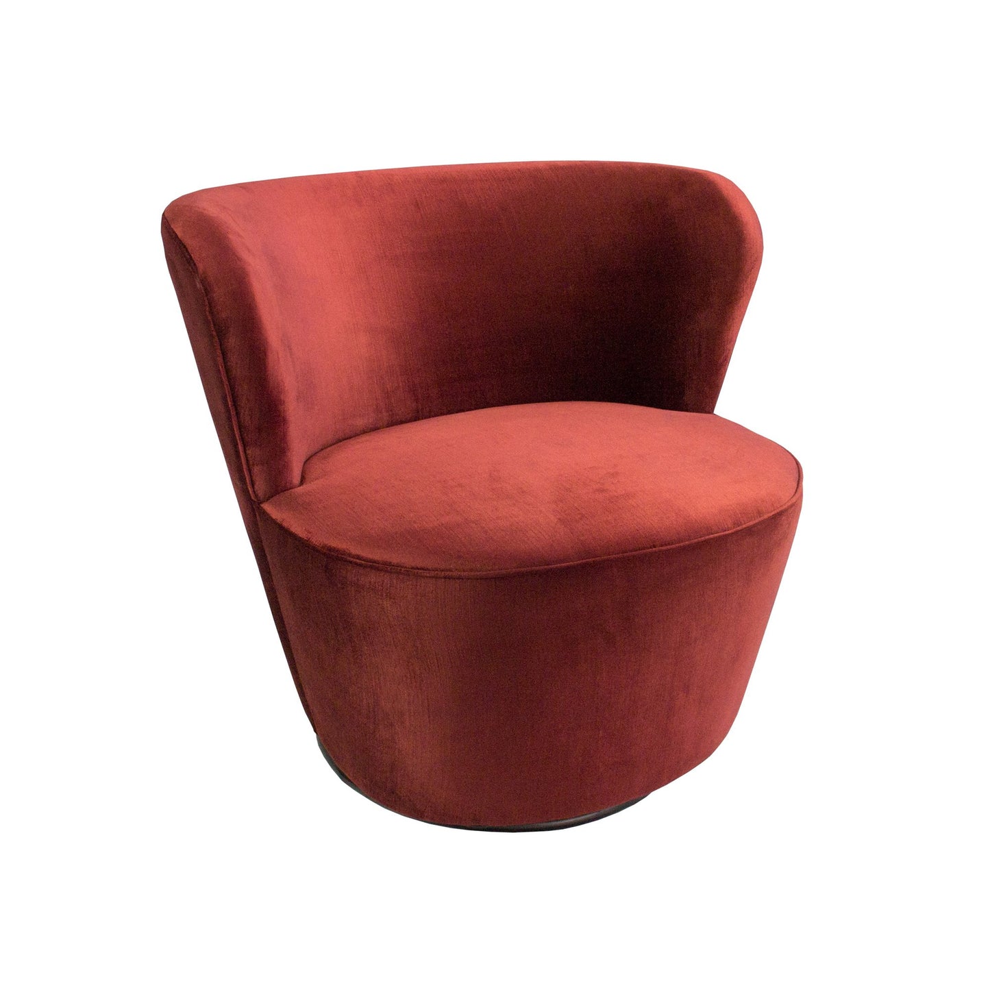 Coco Swivel Chair - Vintage Ruby-abc