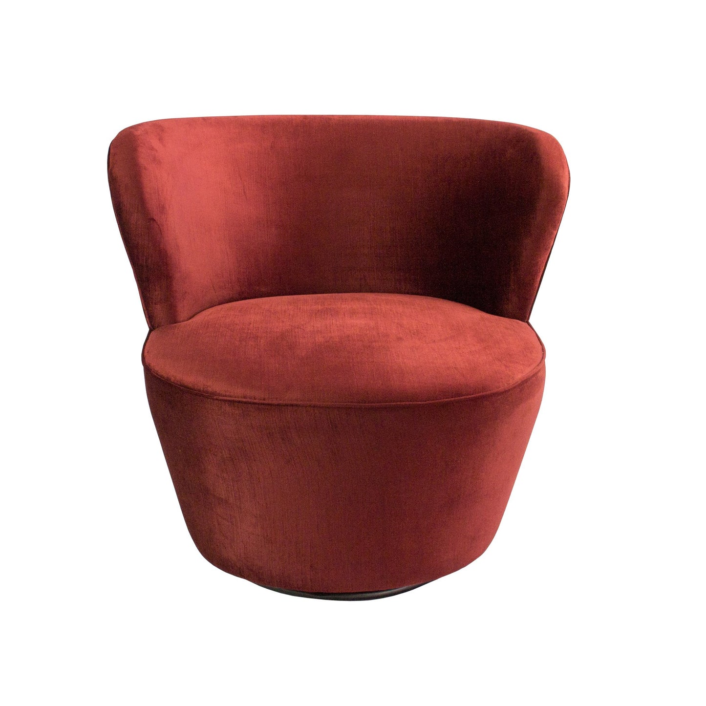Coco Swivel Chair - Vintage Ruby-abc
