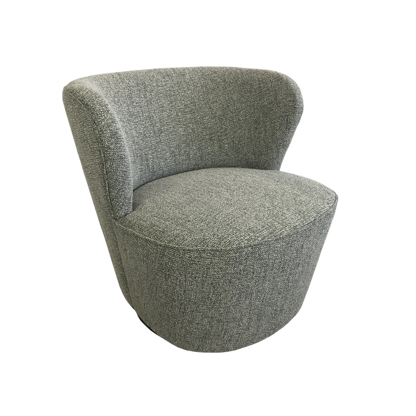 Coco Swivel Chair - Textured Grey-abc