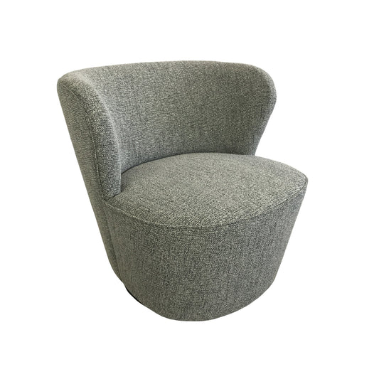 Coco Swivel Chair - Textured Grey-abc