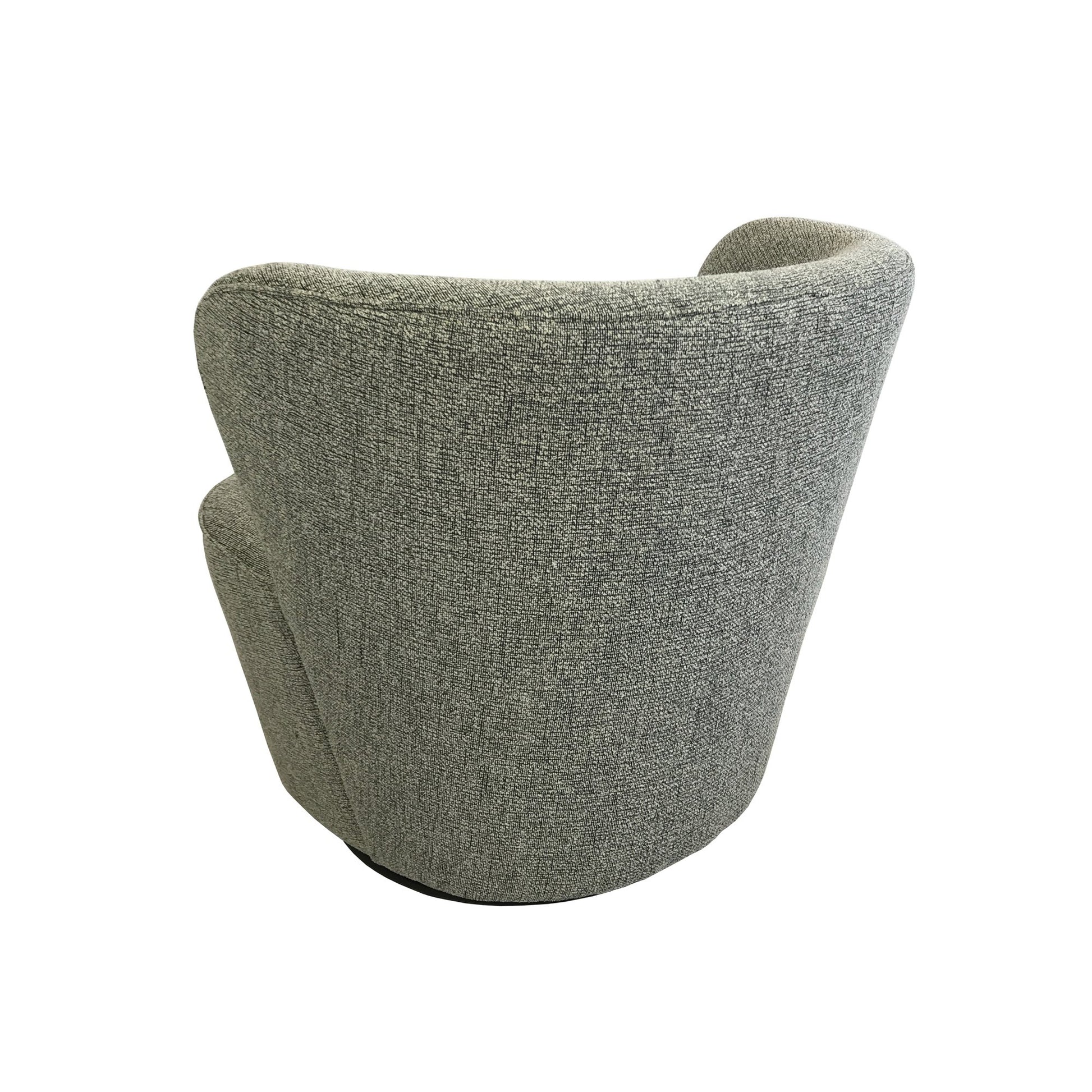 Coco Swivel Chair - Textured Grey-abc