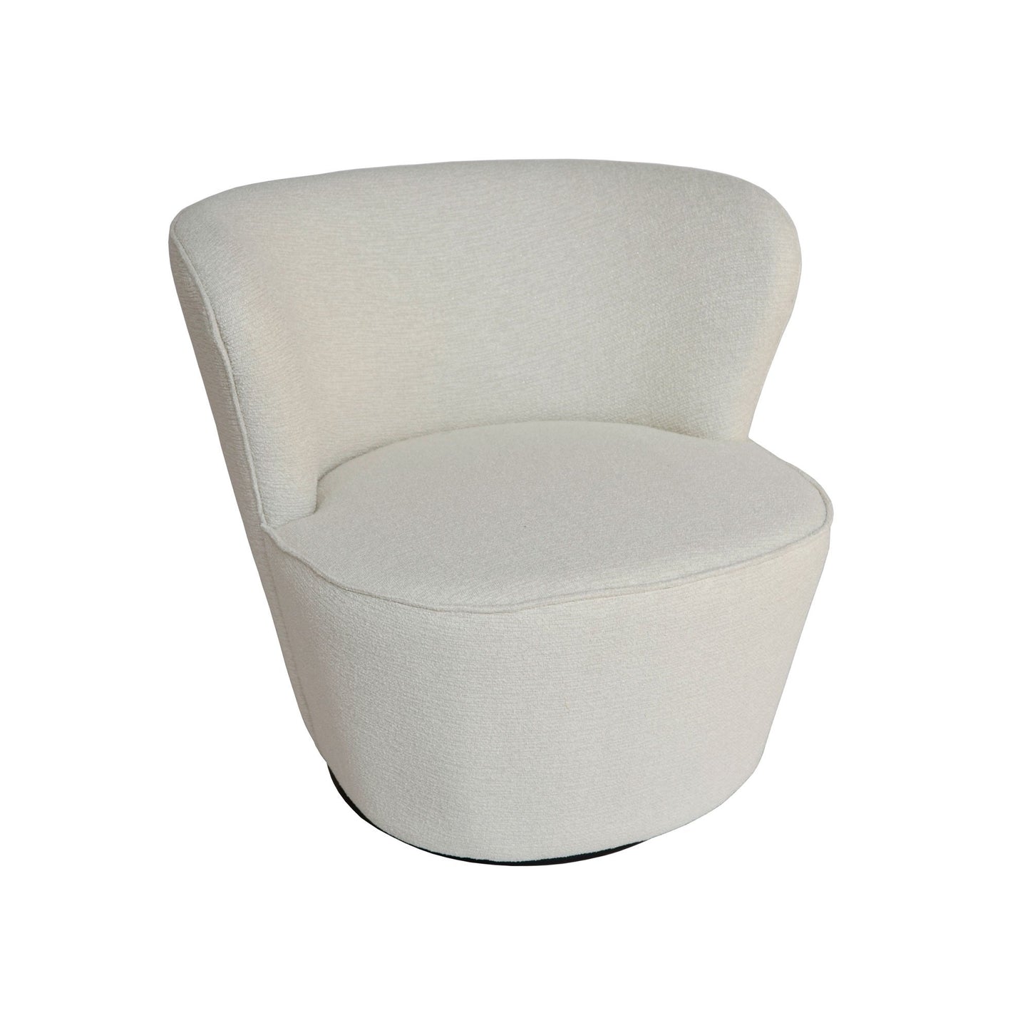 Coco Swivel Chair - Textured Pearl-abc