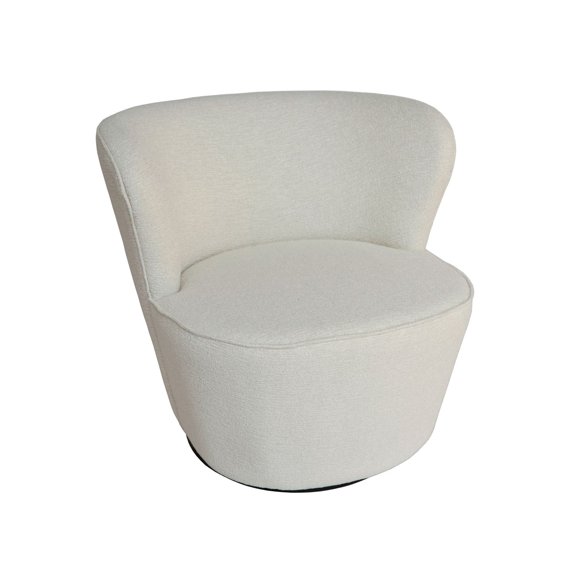 Coco Swivel Chair - Textured Pearl-abc
