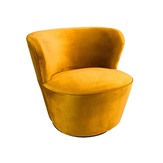 Coco Swivel Chair - Vintage Marigold-abc