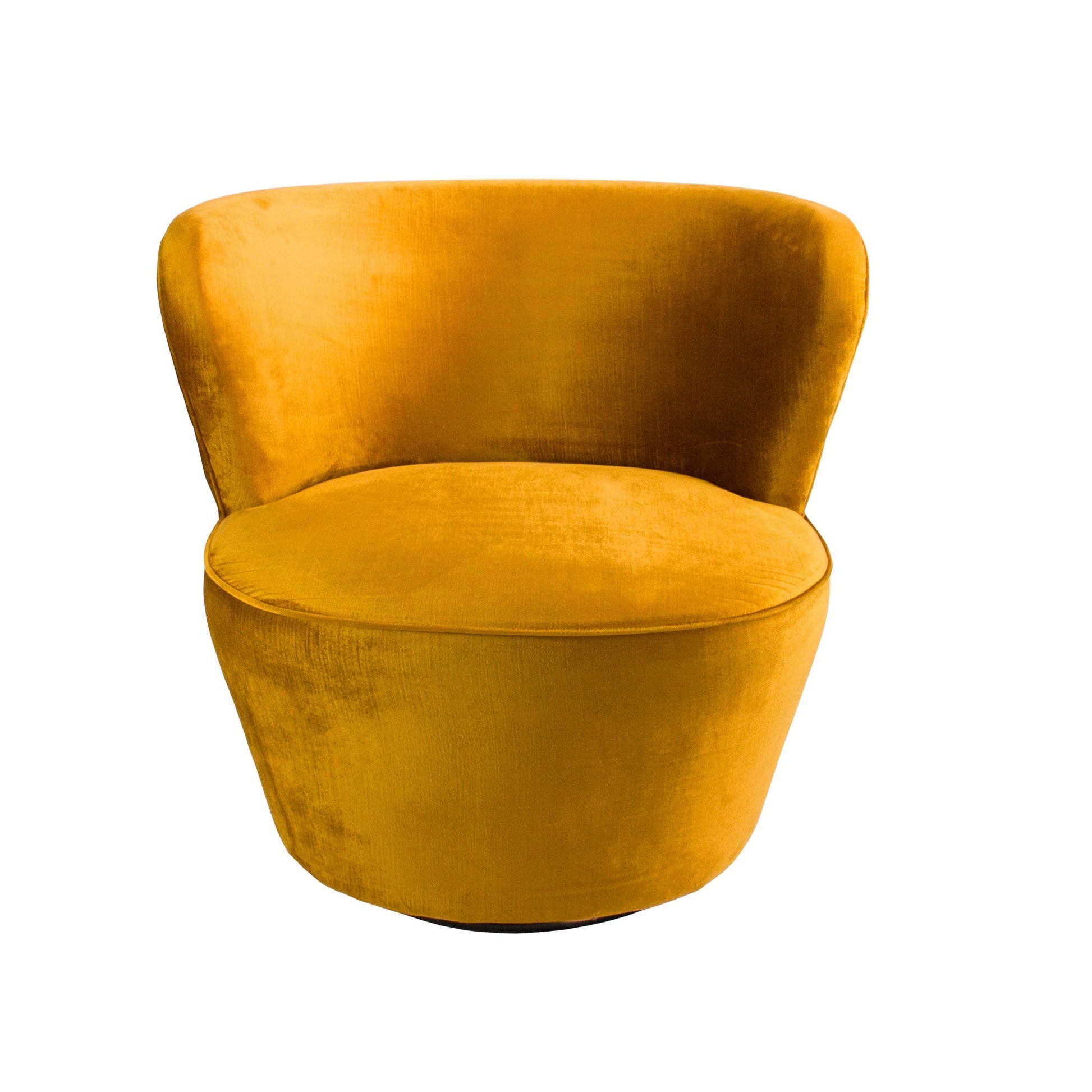 Coco Swivel Chair - Vintage Marigold-abc
