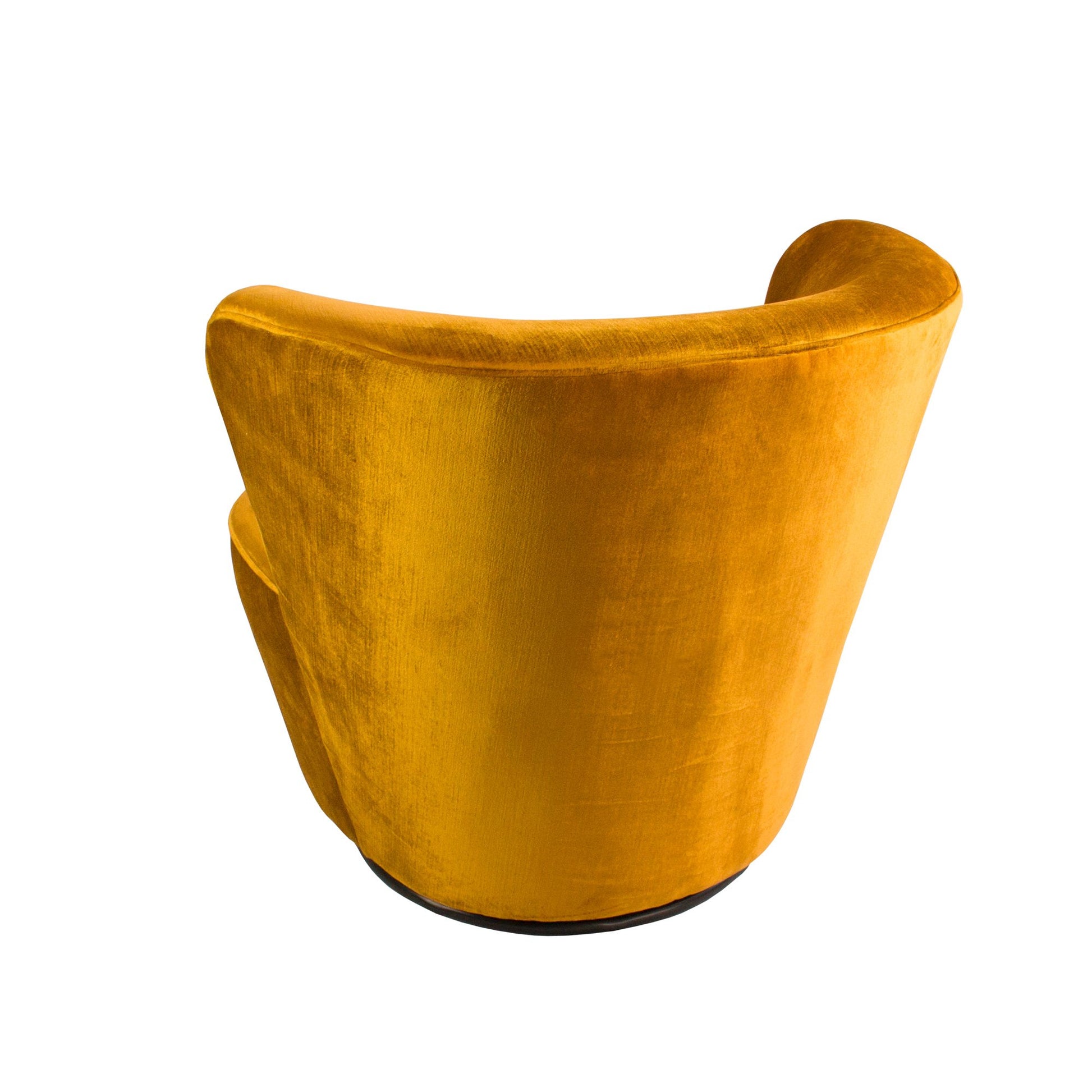 Coco Swivel Chair - Vintage Marigold-abc