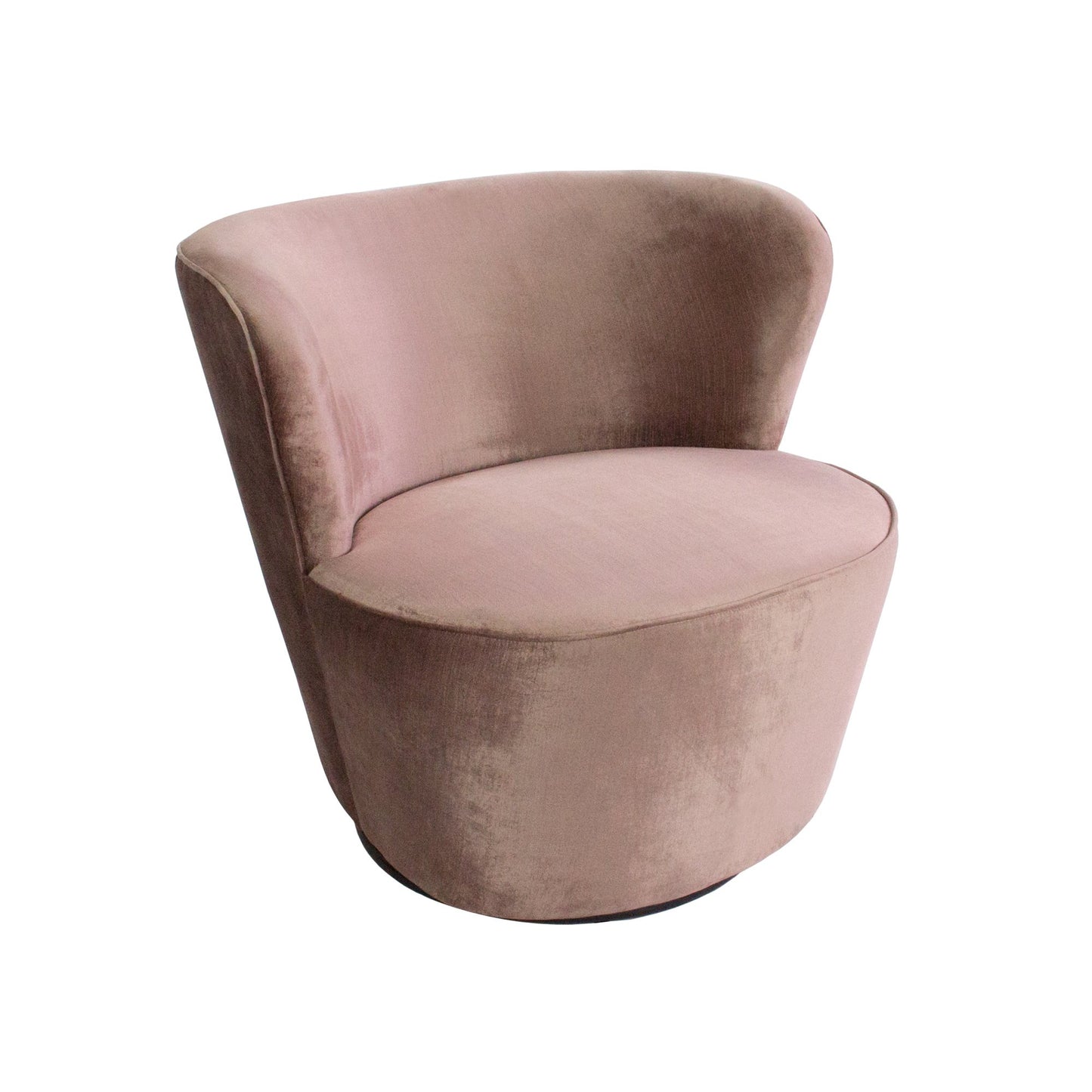 Coco Swivel Chair - Vintage Rose-abc