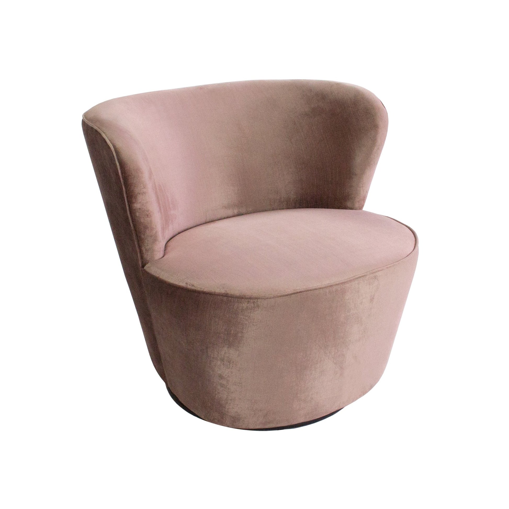 Coco Swivel Chair - Vintage Rose-abc