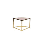 Gold Perugia Nesting Coffee Table - Tinted Glass-abc