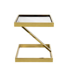 Manhattan Side Table - Clear Glass-abc