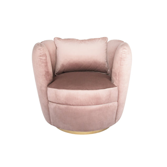 Tulip Swivel Chair - Rose Water-abc