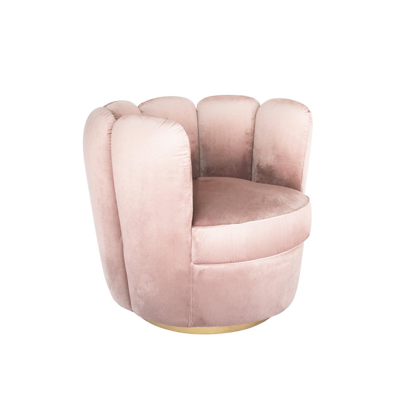 Tulip Swivel Chair - Rose Water-abc