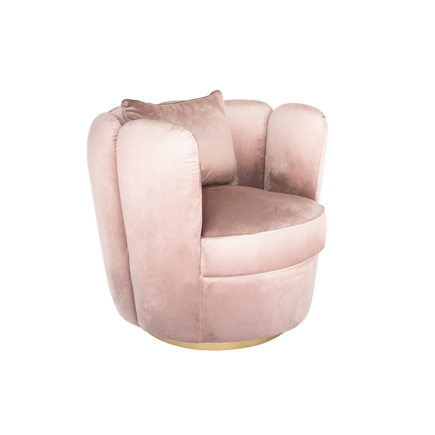 Tulip Swivel Chair - Rose Water-abc