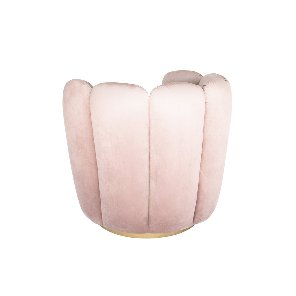 Tulip Swivel Chair - Rose Water-abc