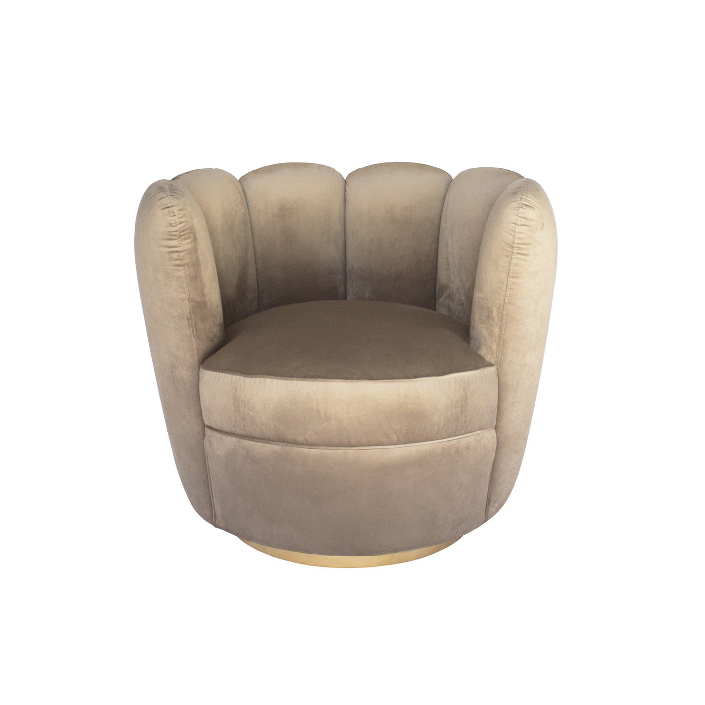 Tulip Swivel Chair - Taupe-abc