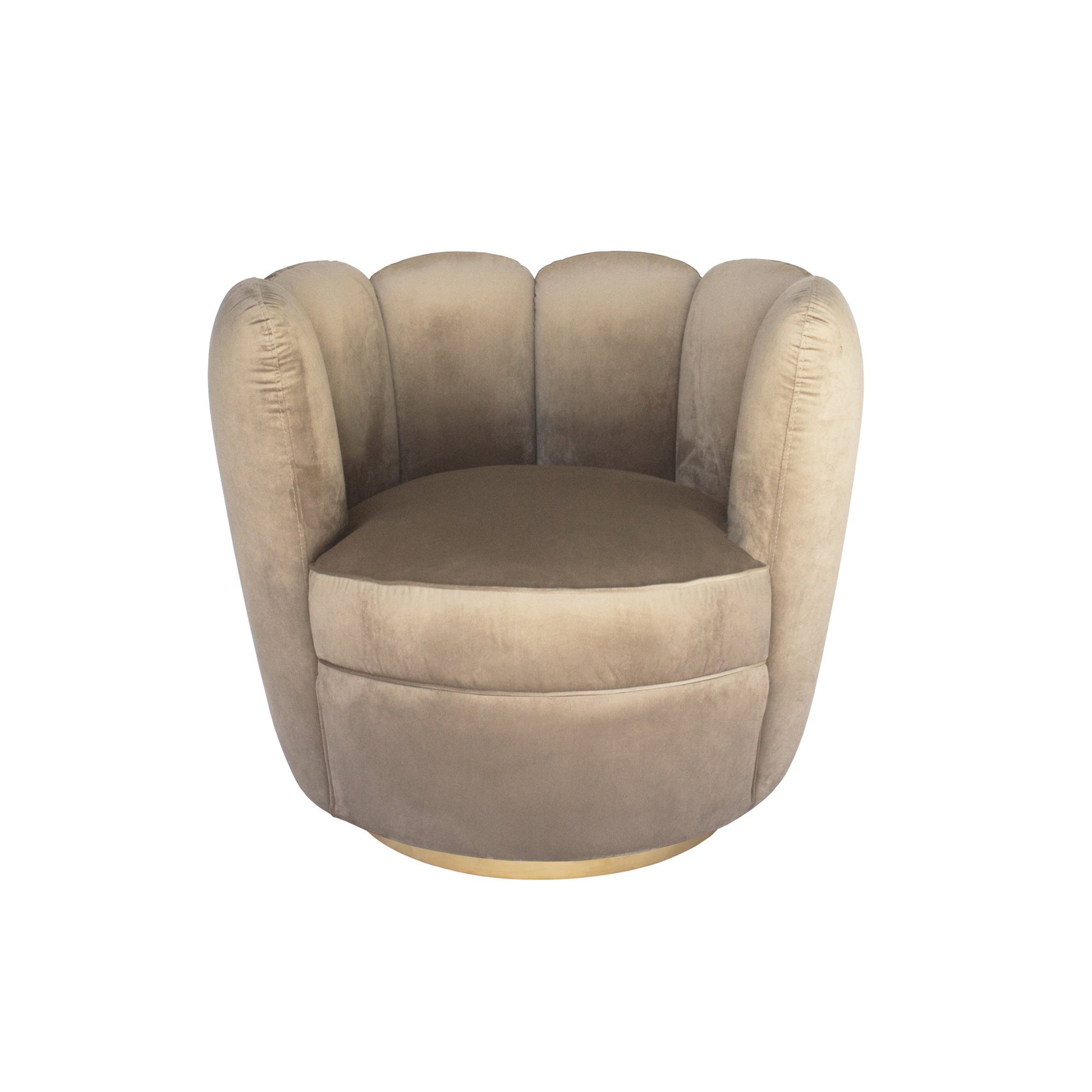 Tulip Swivel Chair - Taupe-abc