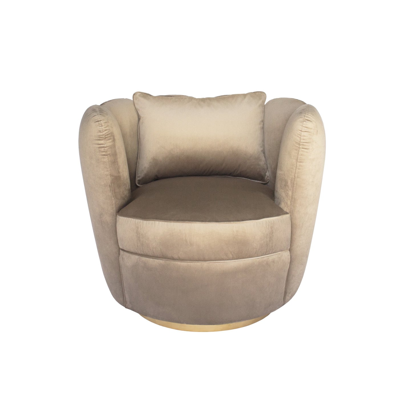 Tulip Swivel Chair - Taupe-abc