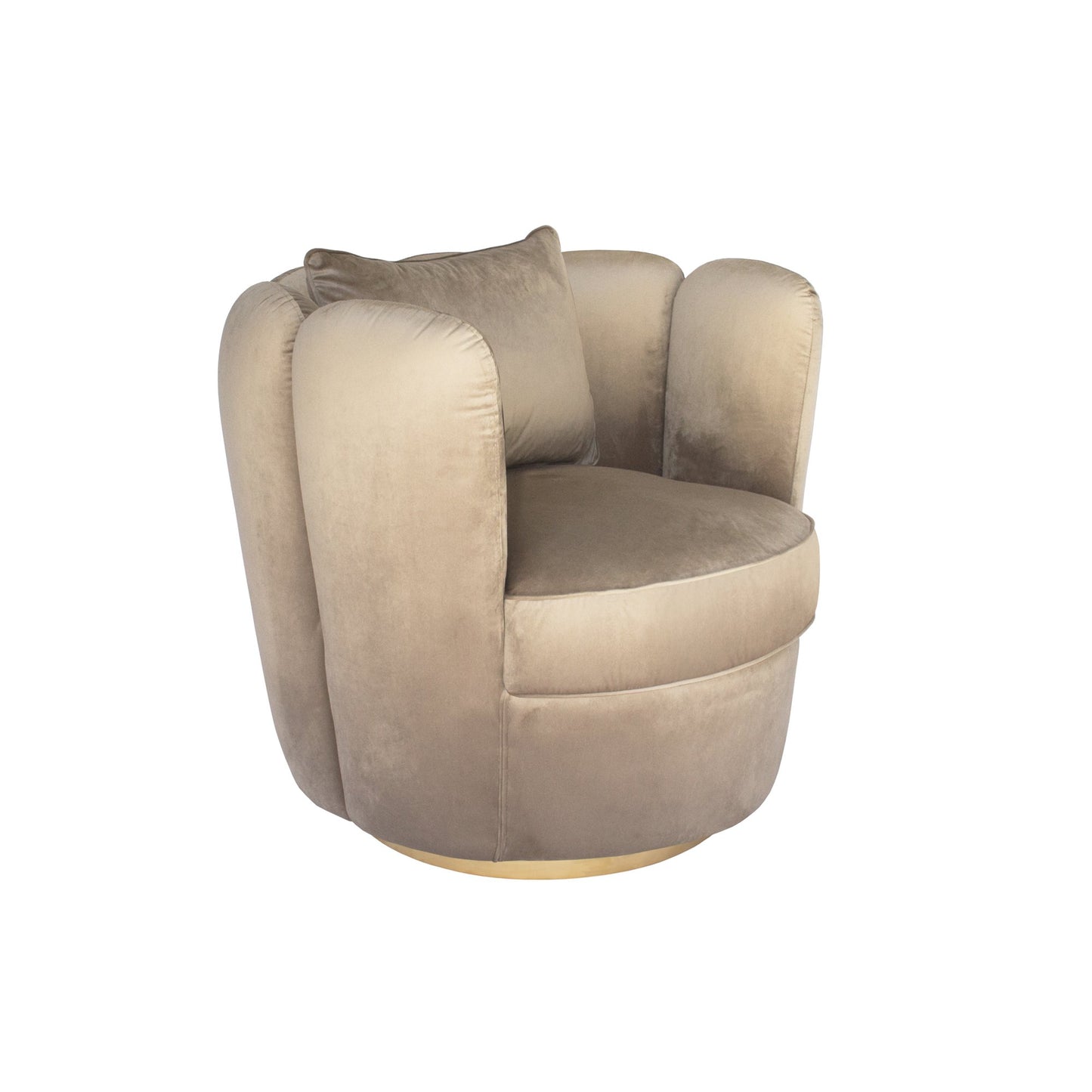 Tulip Swivel Chair - Taupe-abc
