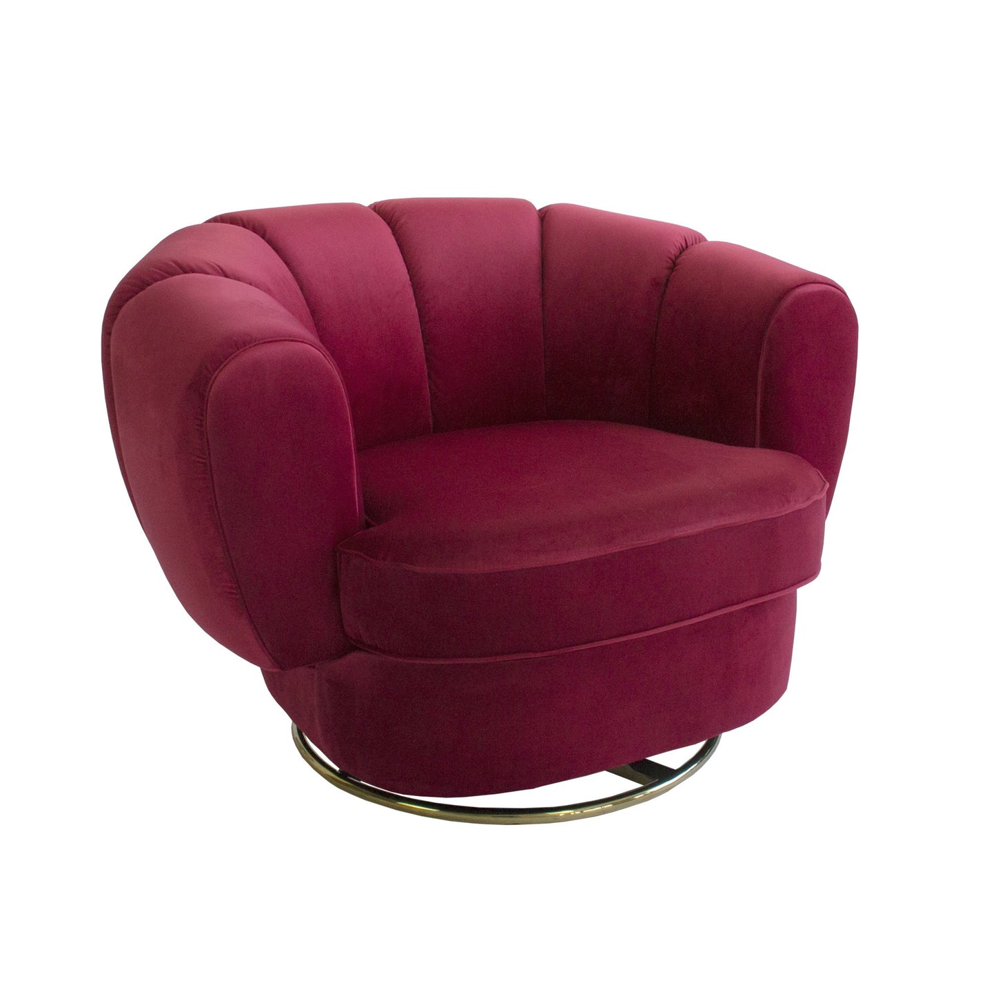 Siena Swivel Chair - Ruby-abc