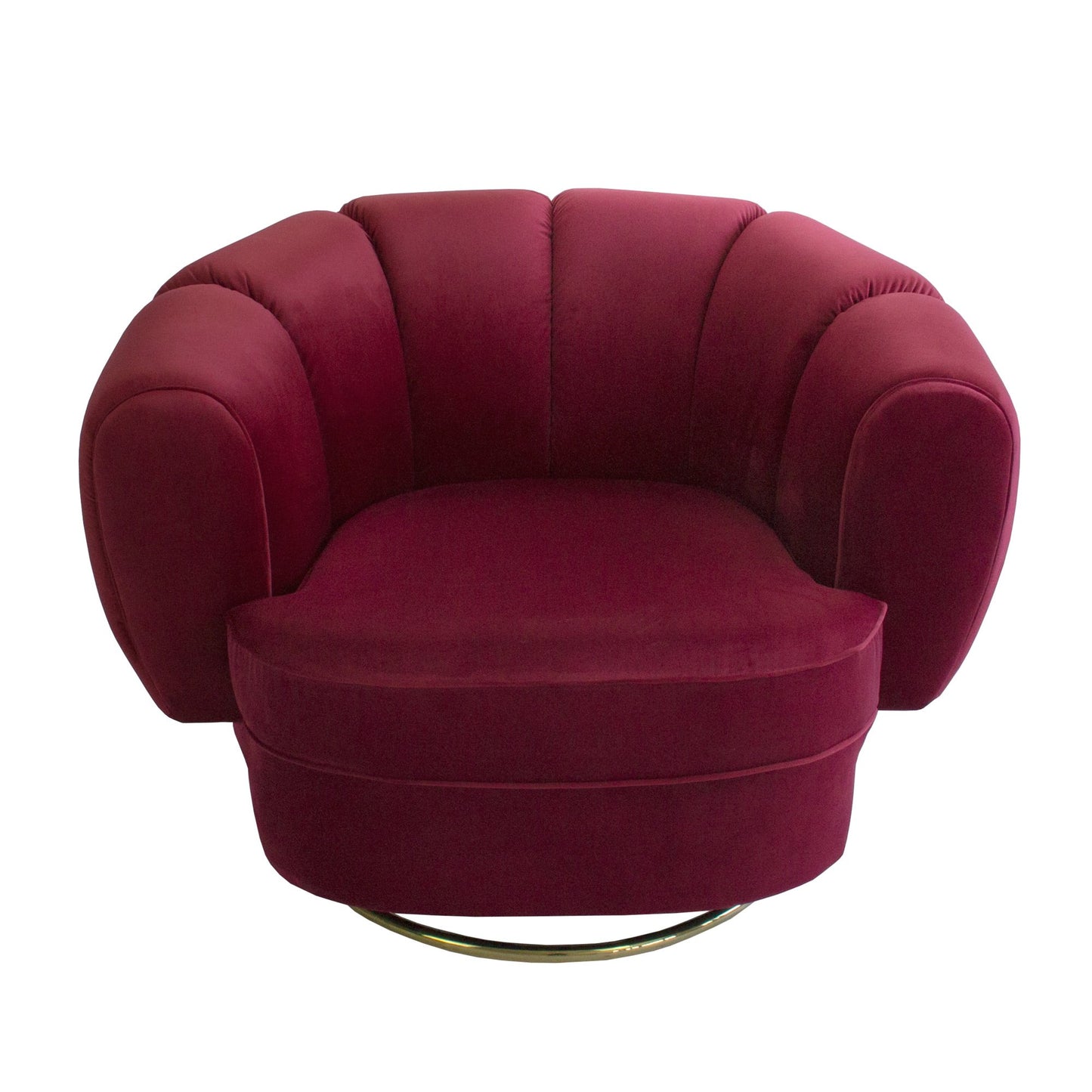 Siena Swivel Chair - Ruby-abc