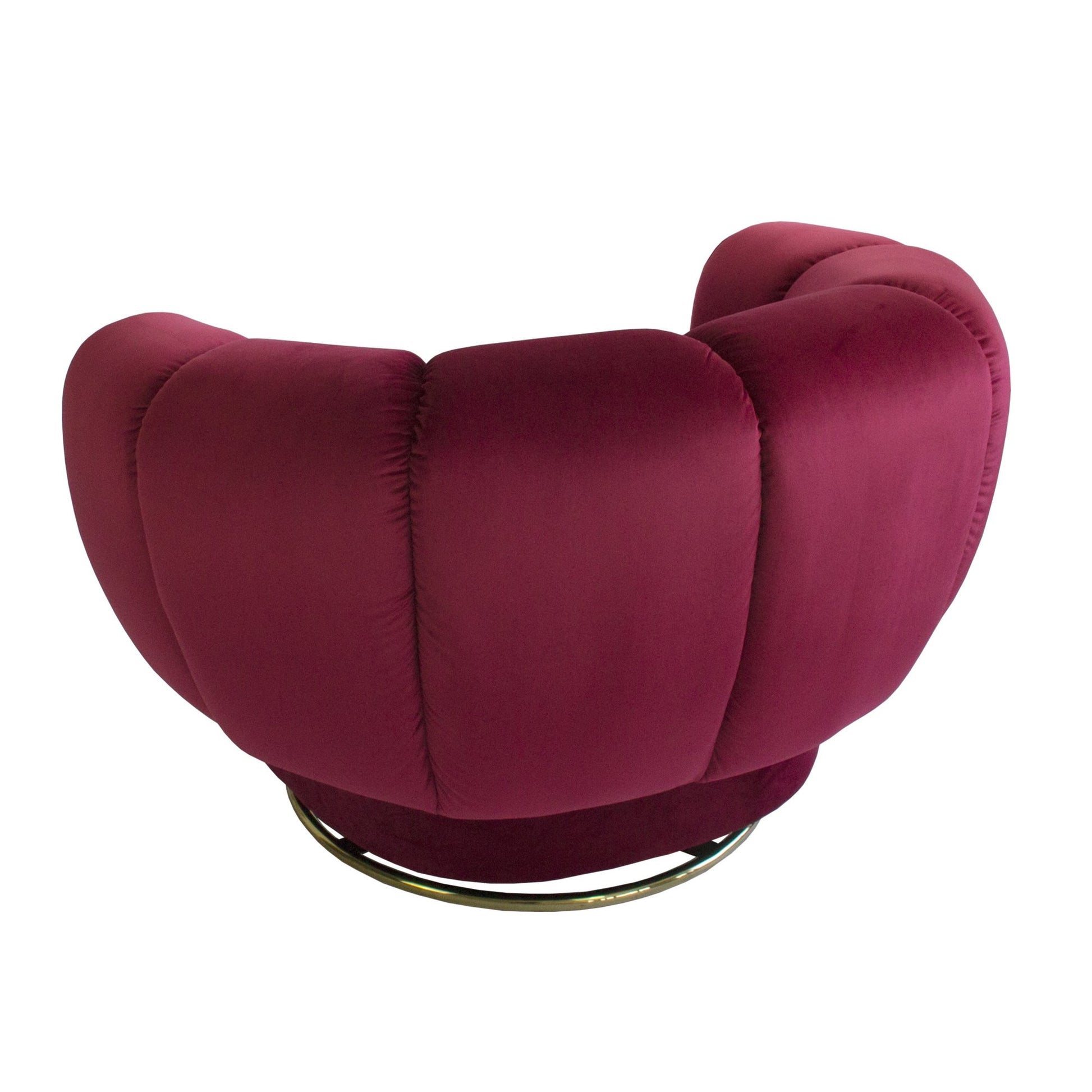 Siena Swivel Chair - Ruby-abc