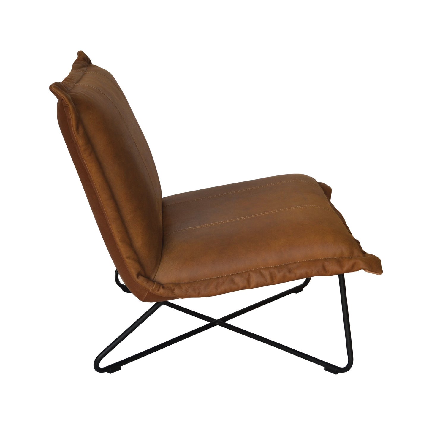 Xander Occasional Chair - Cognac Leather-abc