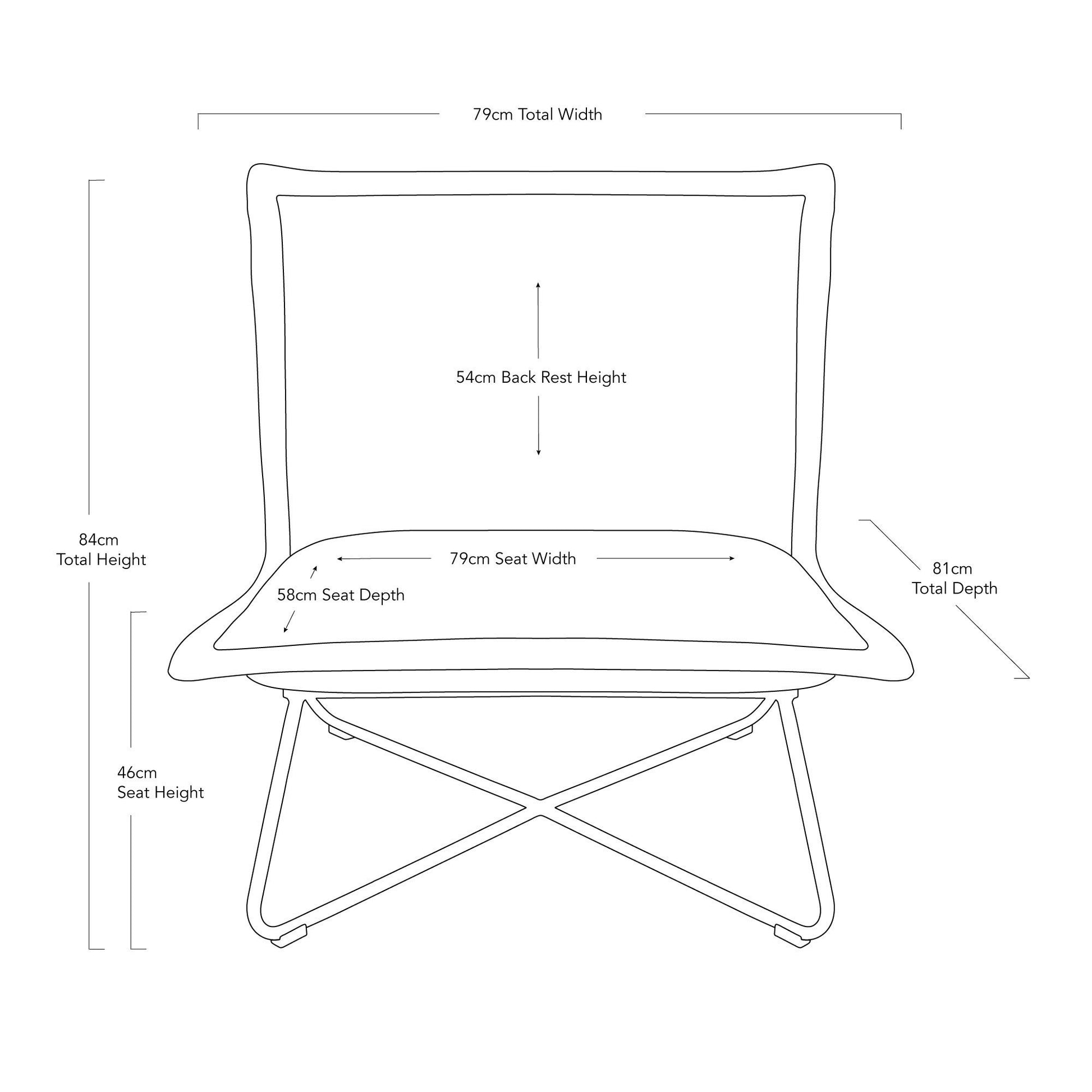 Xander Occasional Chair - Onyx Leather-abc