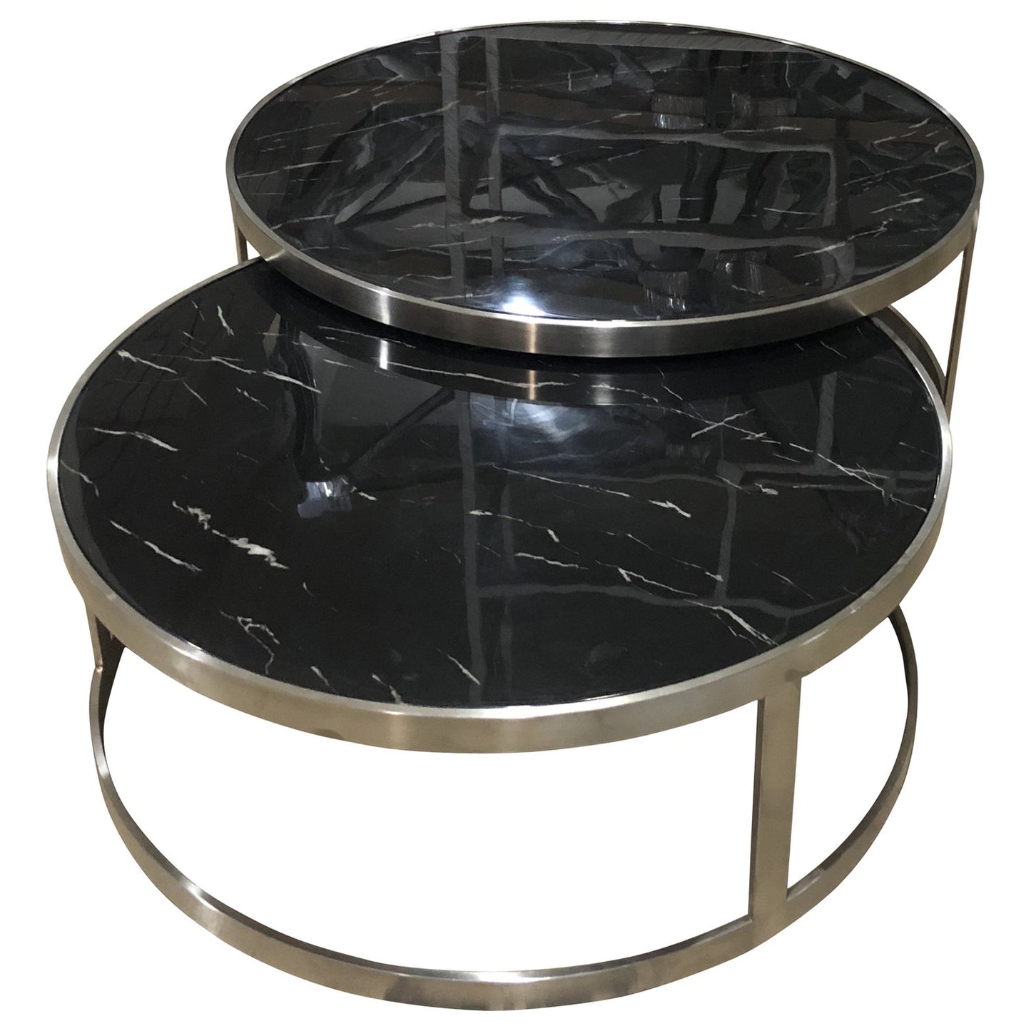 Sterling Coffee Table Set Black Marble-abc