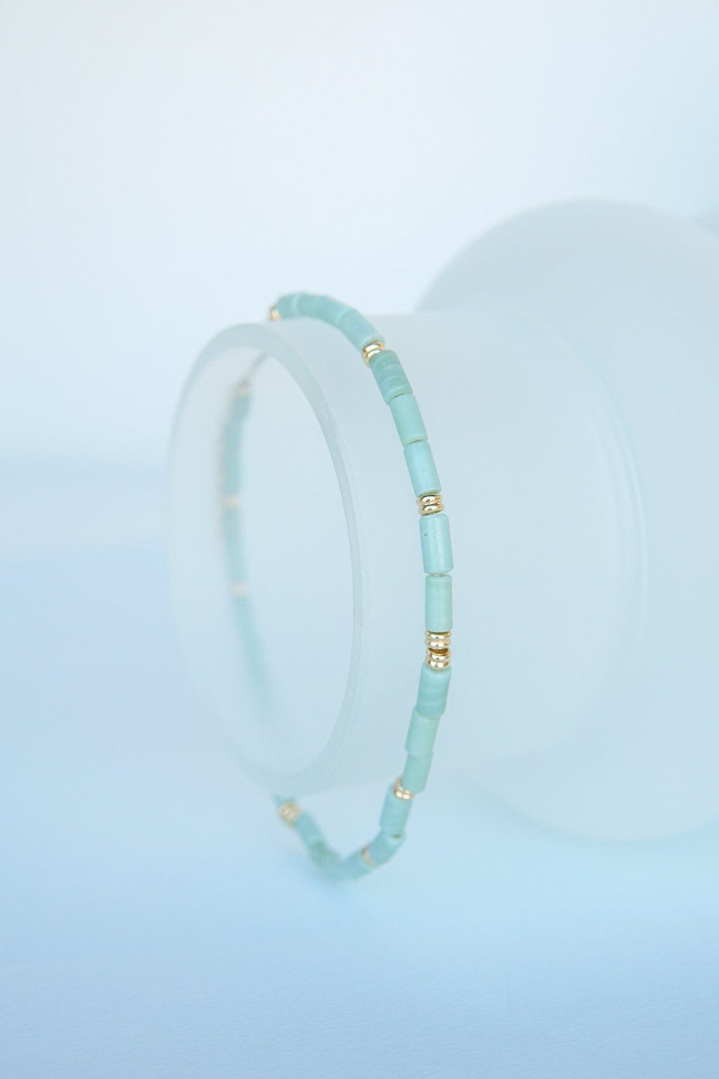 Aqua bay necklace gold plated-abc
