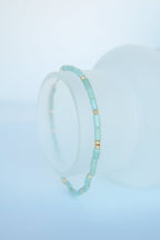 Aqua bay necklace gold plated-abc