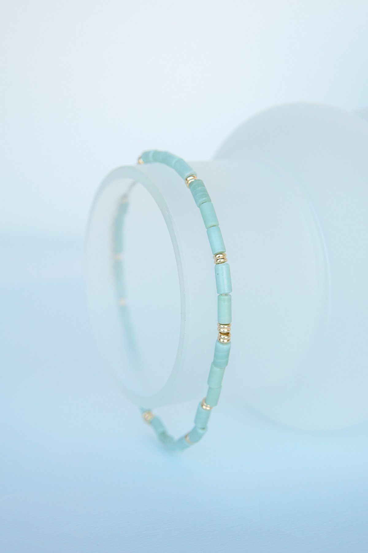 Aqua bay necklace gold plated-abc