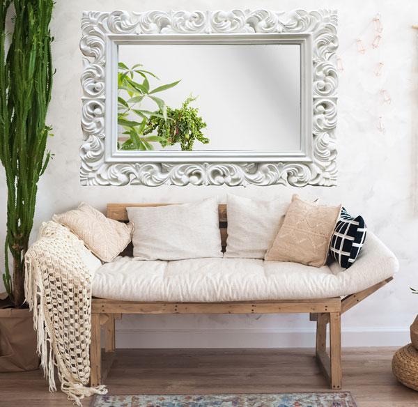 Daphne Mirror Matt White-abc