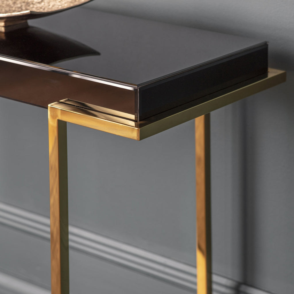 Duisburg Black Mirrored Console-abc