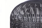 Esch Extra Large - Antique Black - Woven Iron Strips Pendant Light-abc