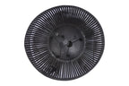 Esch Extra Large - Antique Black - Woven Iron Strips Pendant Light-abc