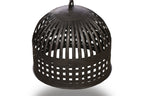 Esch Medium - Antique Black - Woven Iron Strips Pendant Light-abc
