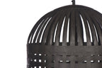 Esch Medium - Antique Black - Woven Iron Strips Pendant Light-abc