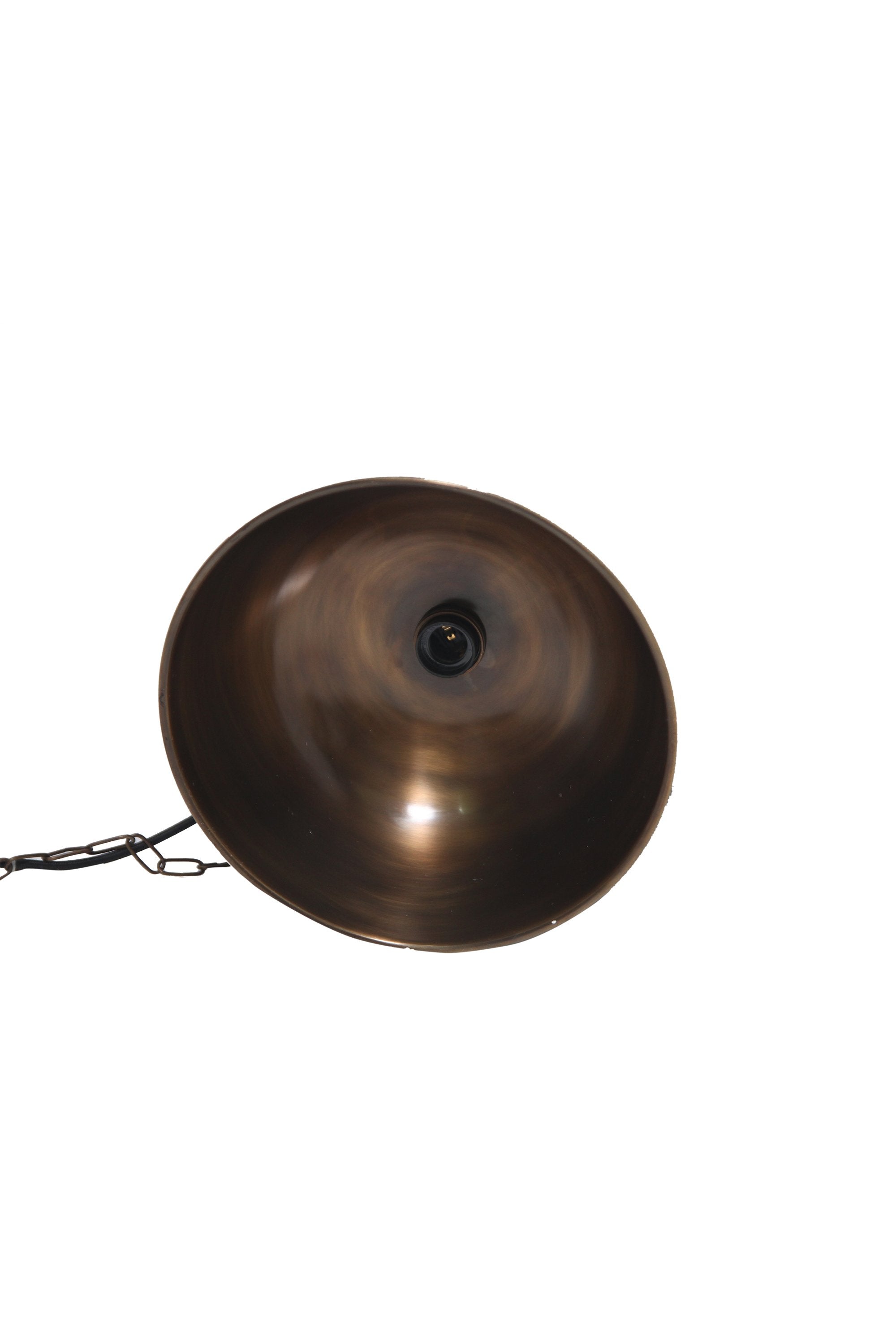 Jena - Antique Brass - Domed Solid Brass Pendant Light-abc