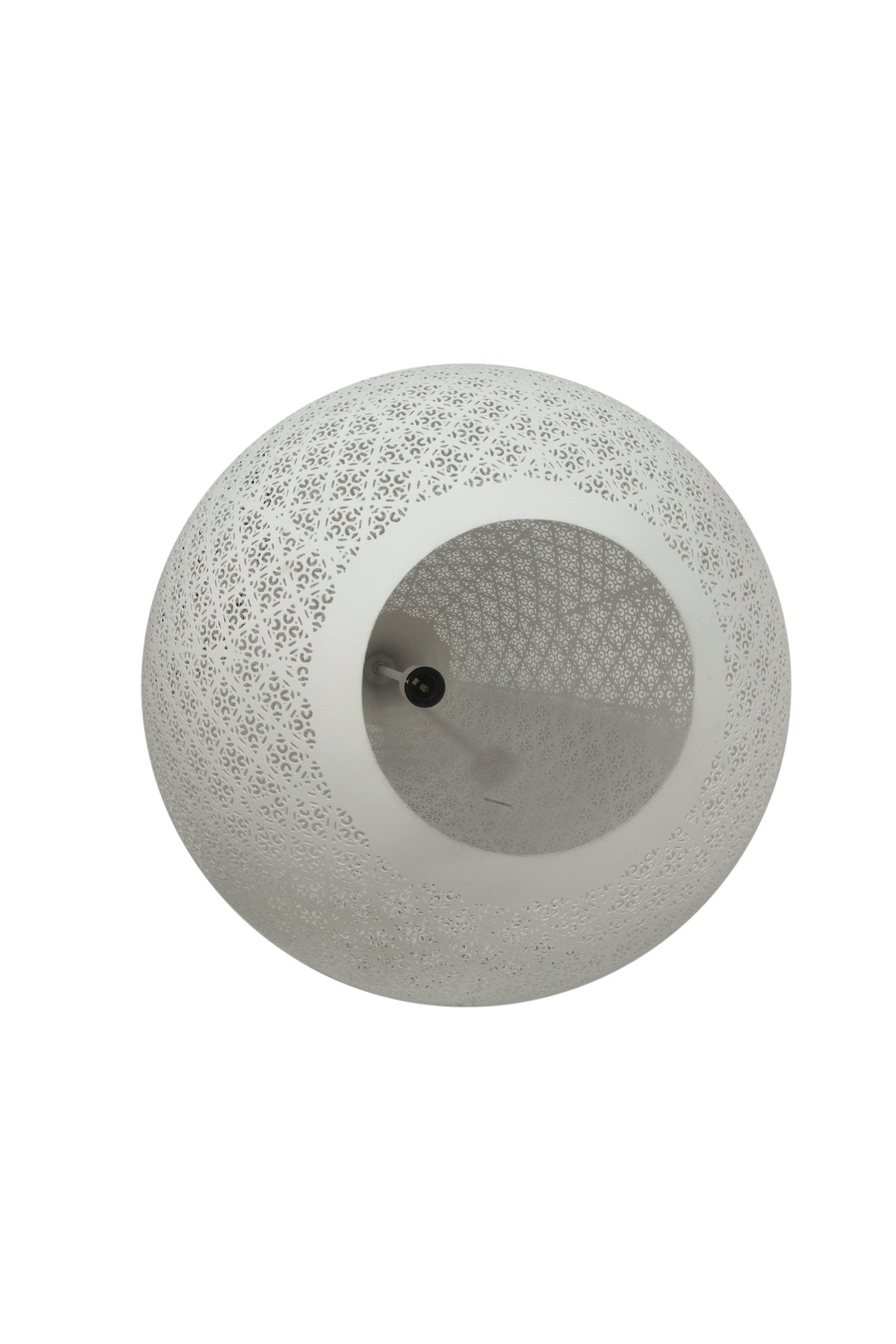 Europa Medium - White - Perforated Teardrop Pendant Light-abc