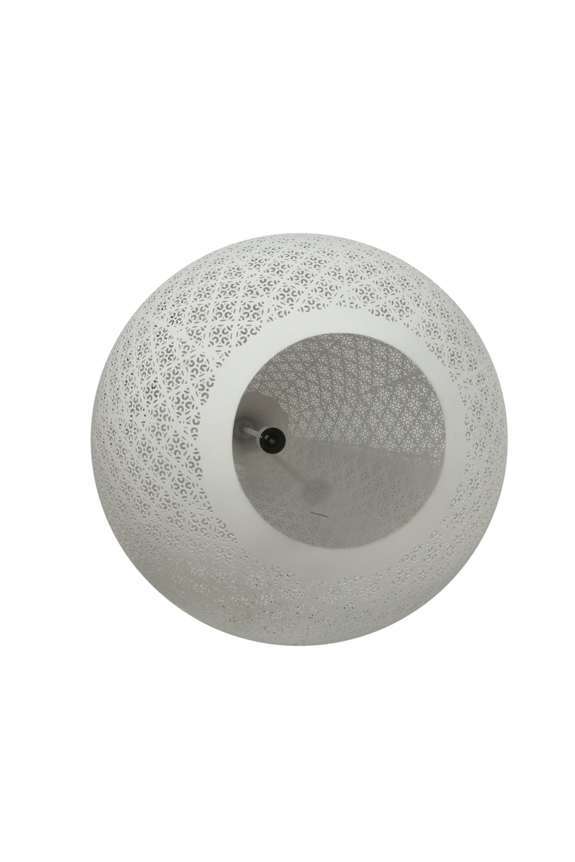Europa Large - White - Perforated Teardrop Pendant Light-abc