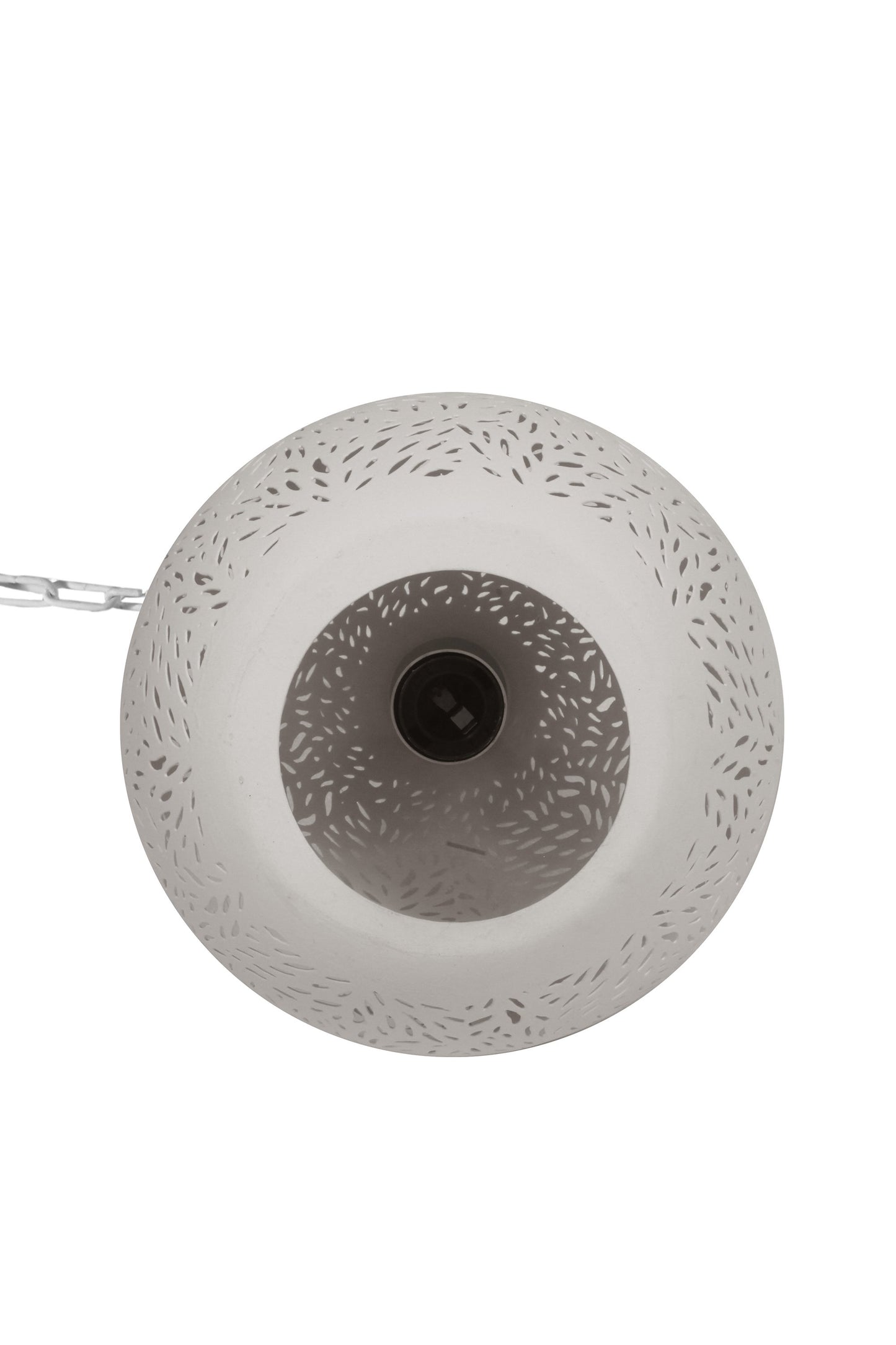 Europa Small - White - Perforated Teardrop Pendant Light-abc